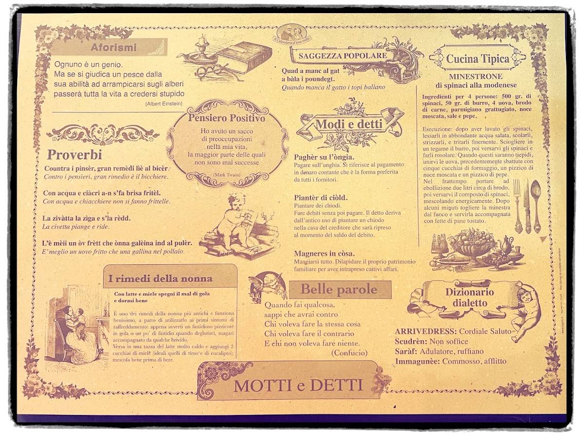 Tagliatelleria Modena Ovest меню