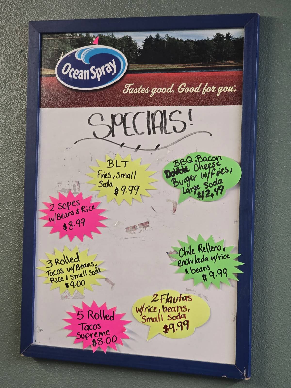 Munchy's Mexican Restaurant. меню