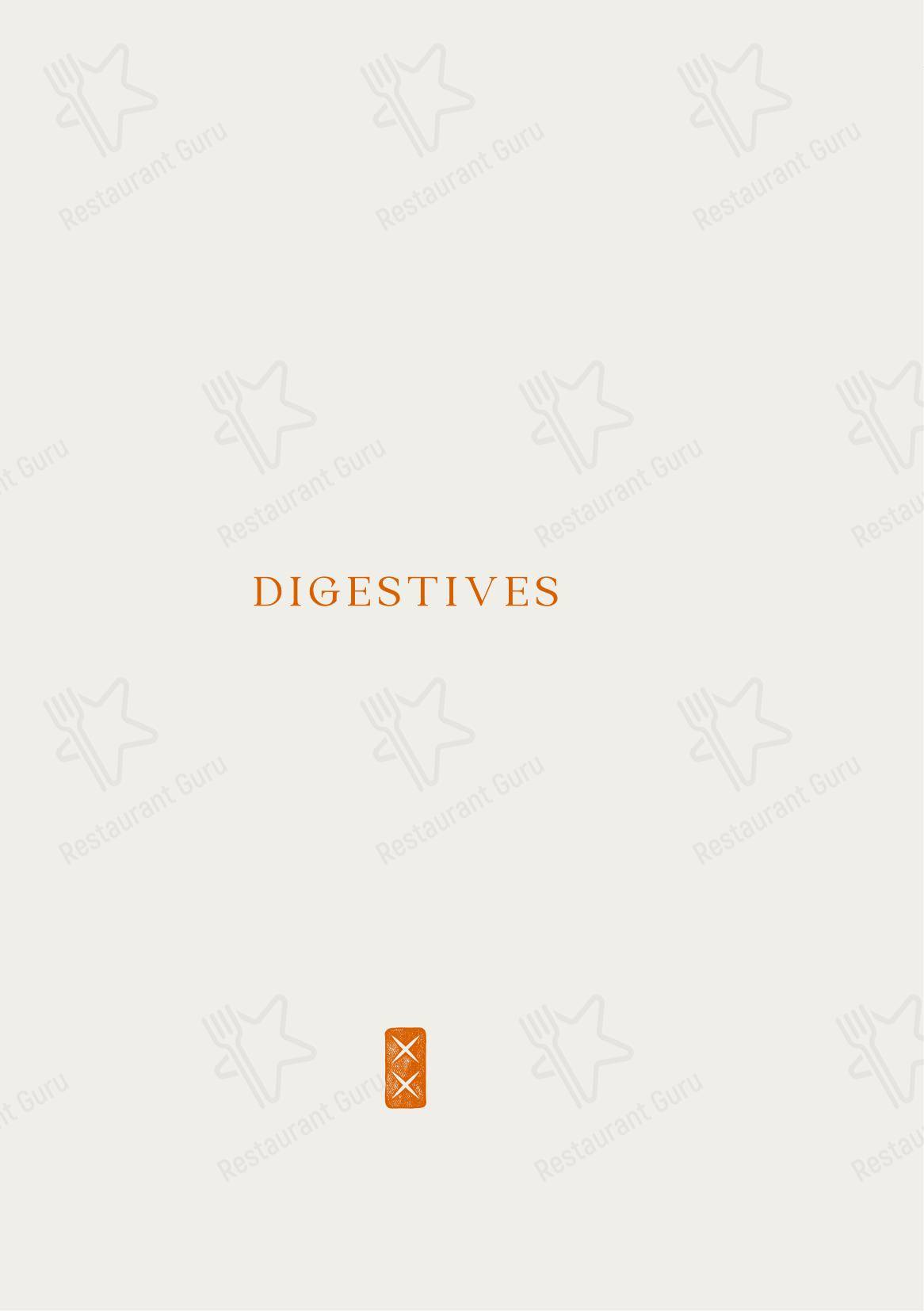 Drink menu ресторана NIJŪ