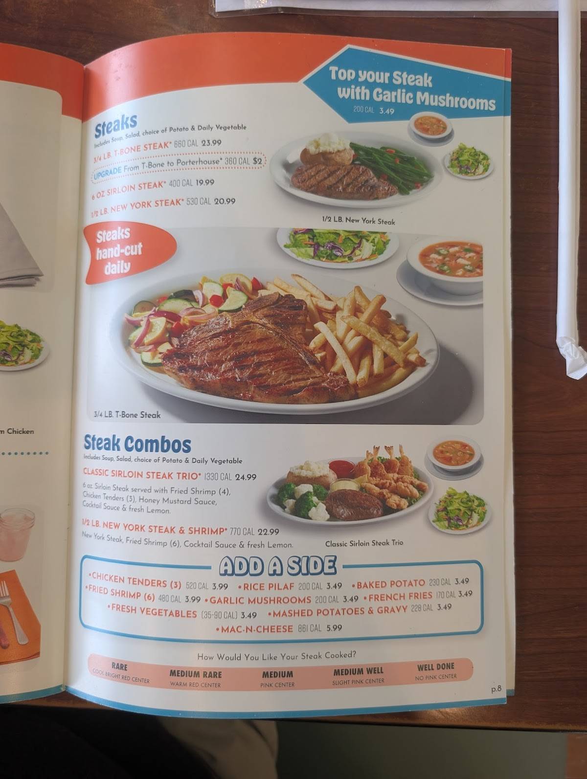 NORMS Restaurant меню