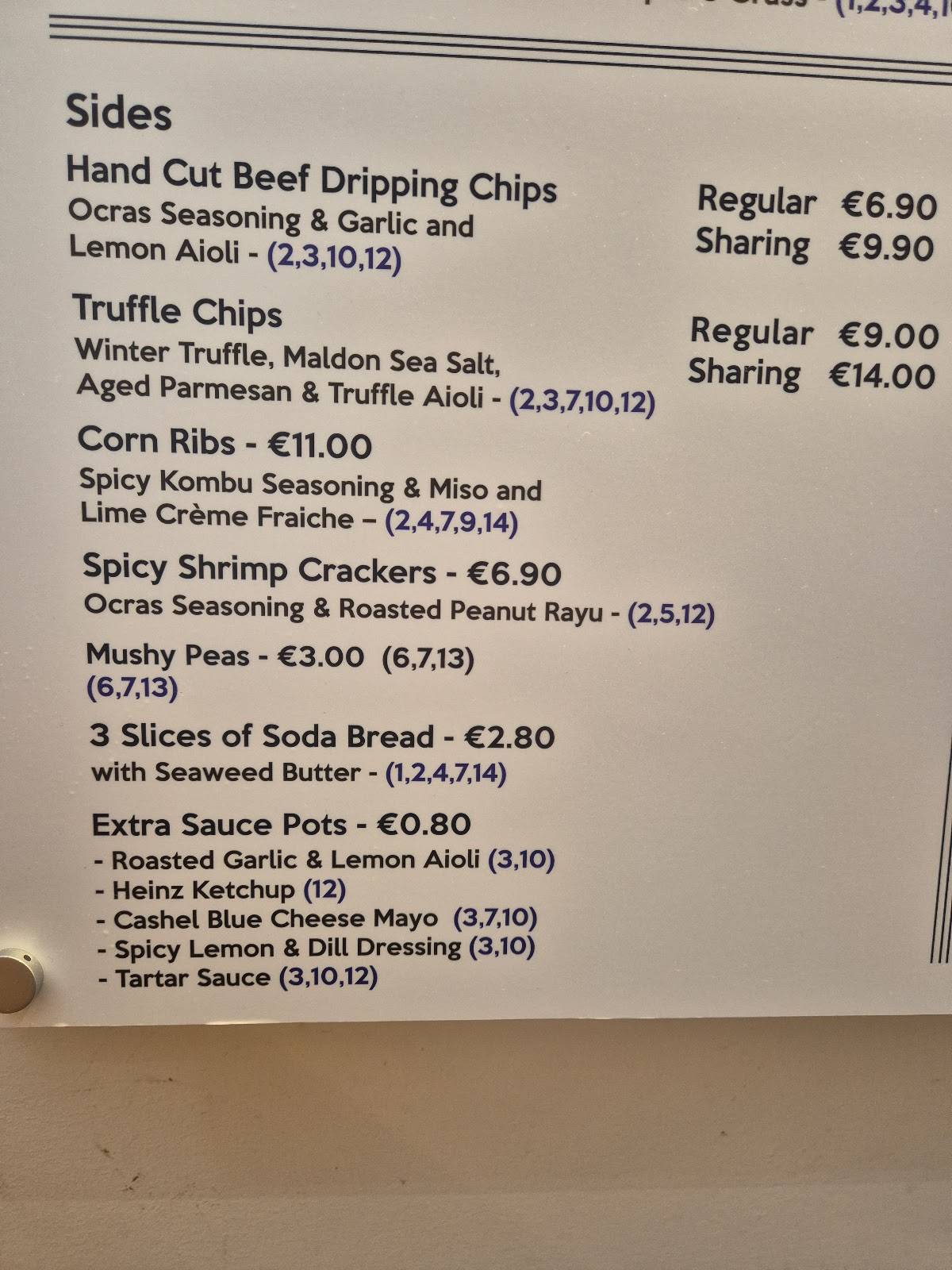 Okras Seafood & Snax меню