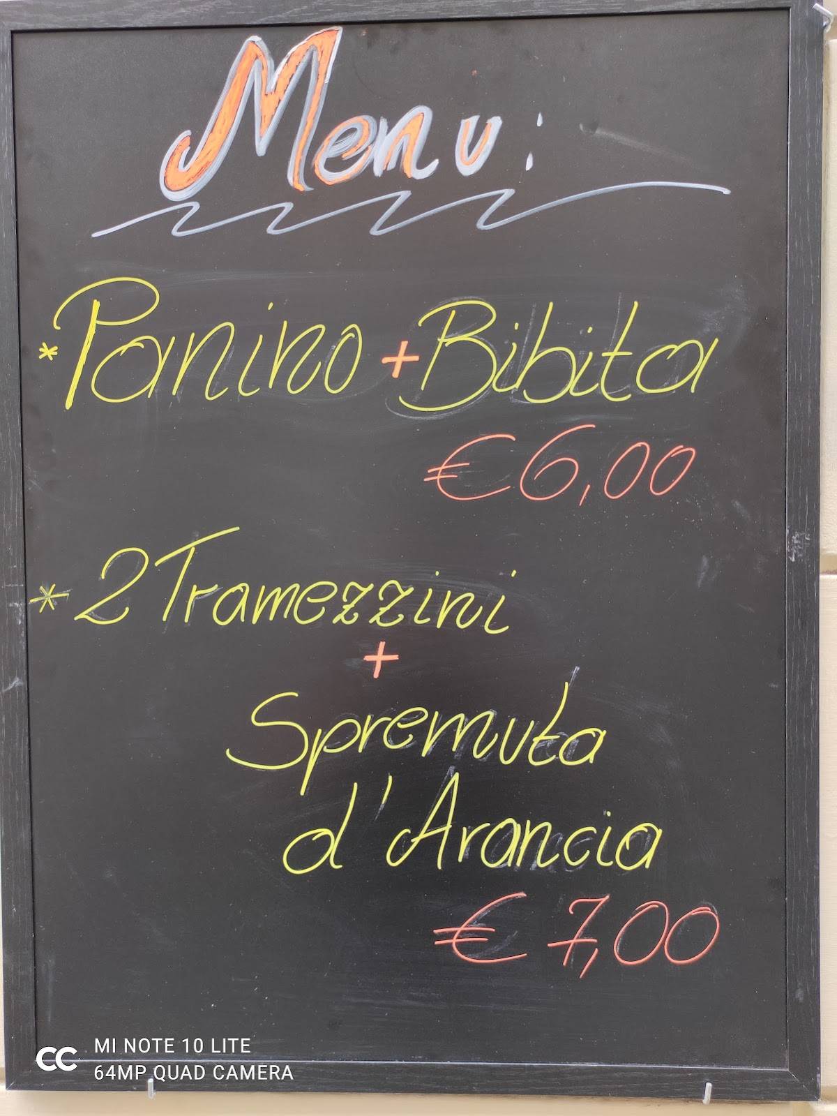 One Way Bar меню