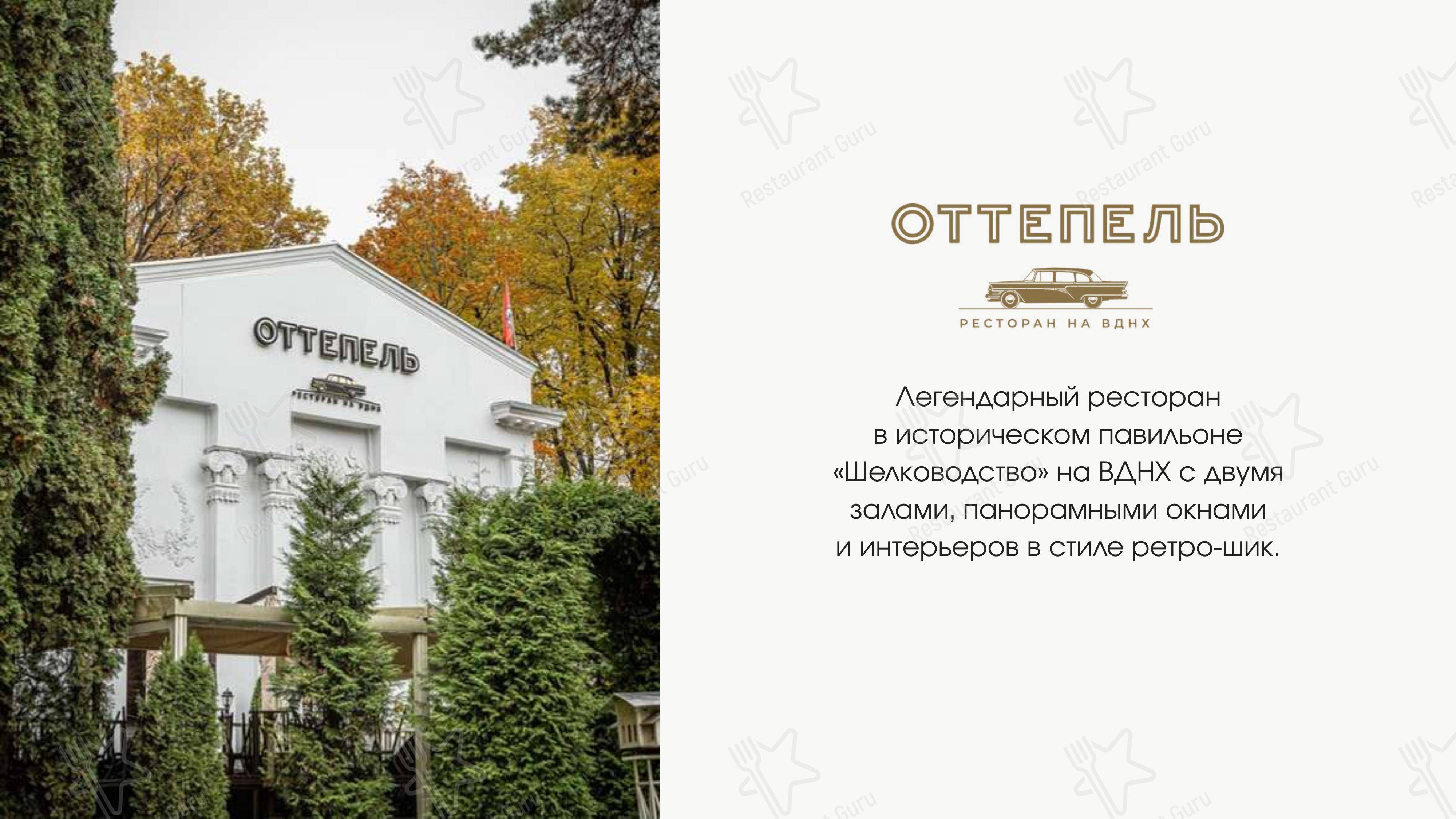 Оттепель в Москве - 菜单