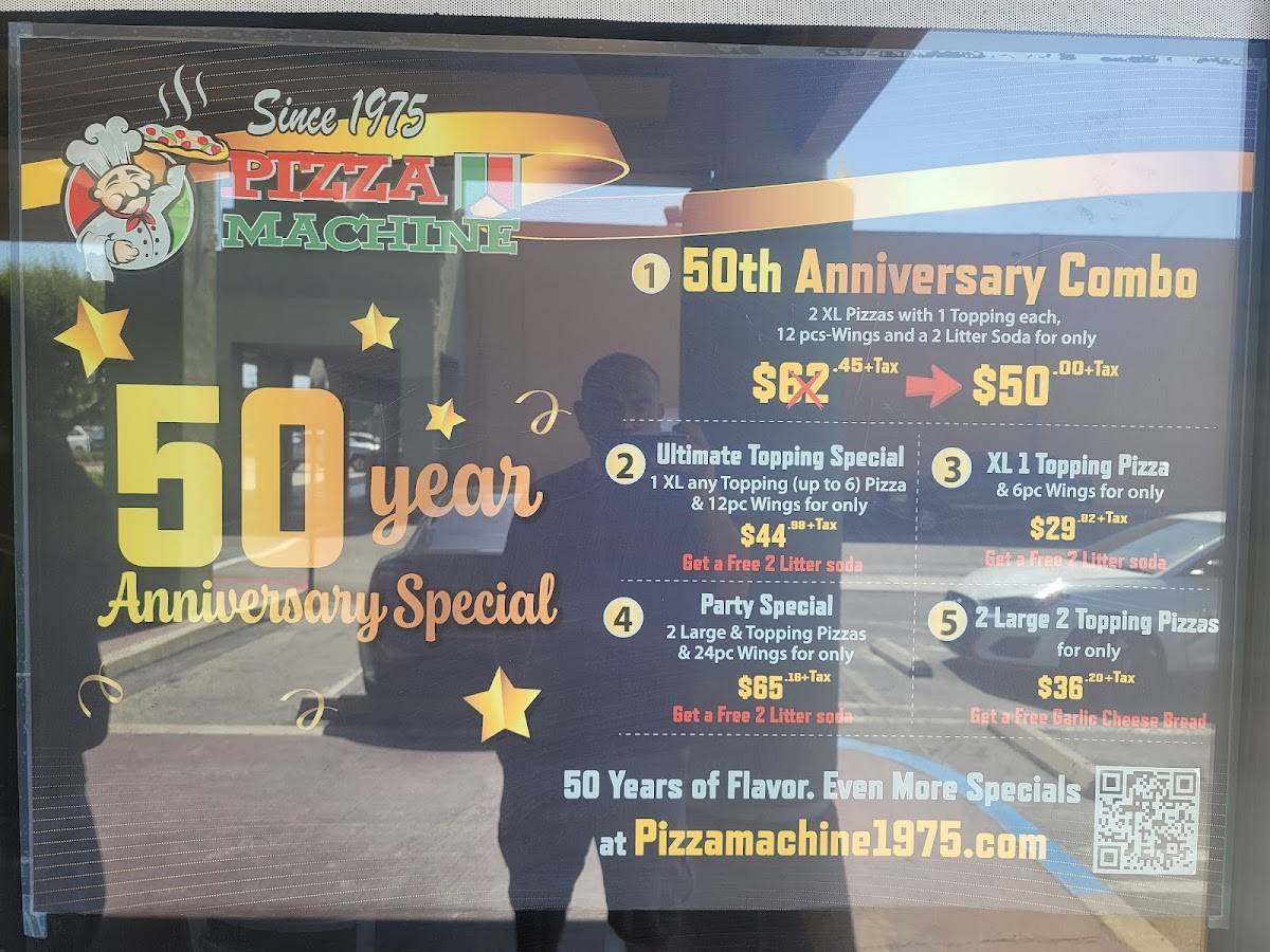 PIZZA MACHINE меню