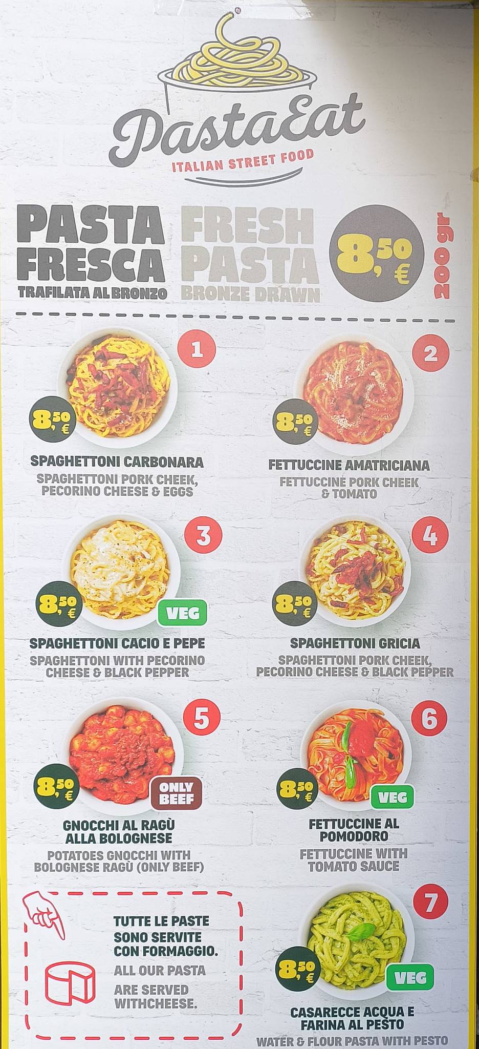 Pastaeat меню