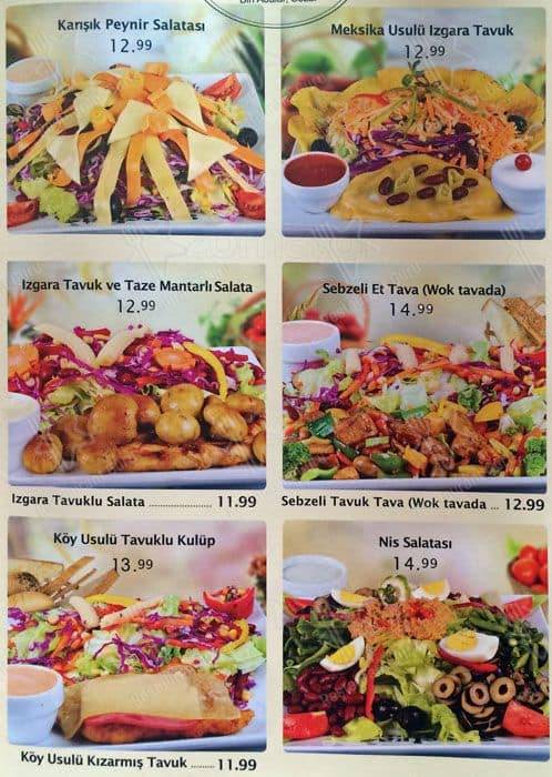 Supper Club, Kuruçeşme меню