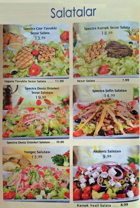 Supper Club, Kuruçeşme меню