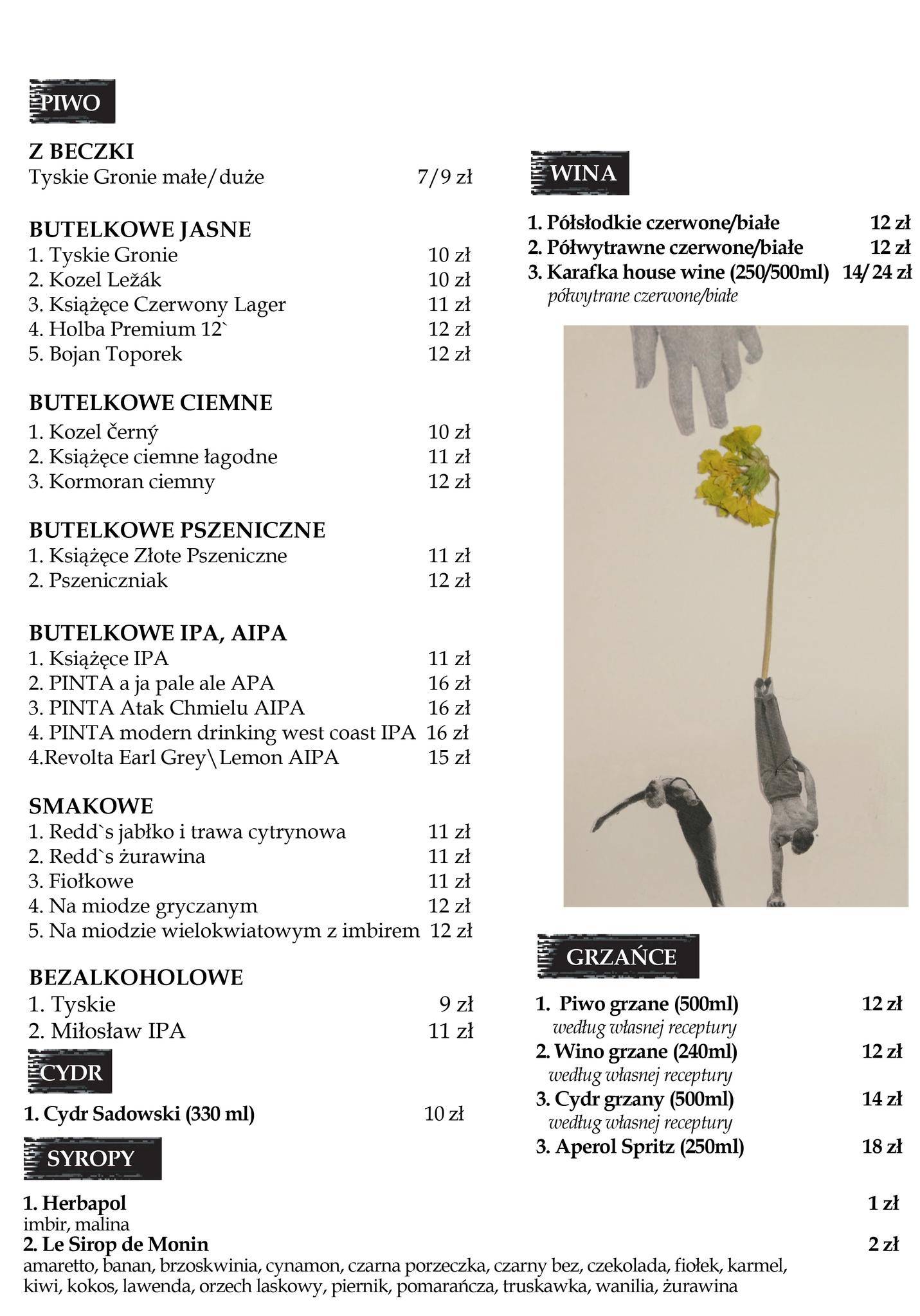 Piętro Cafe меню