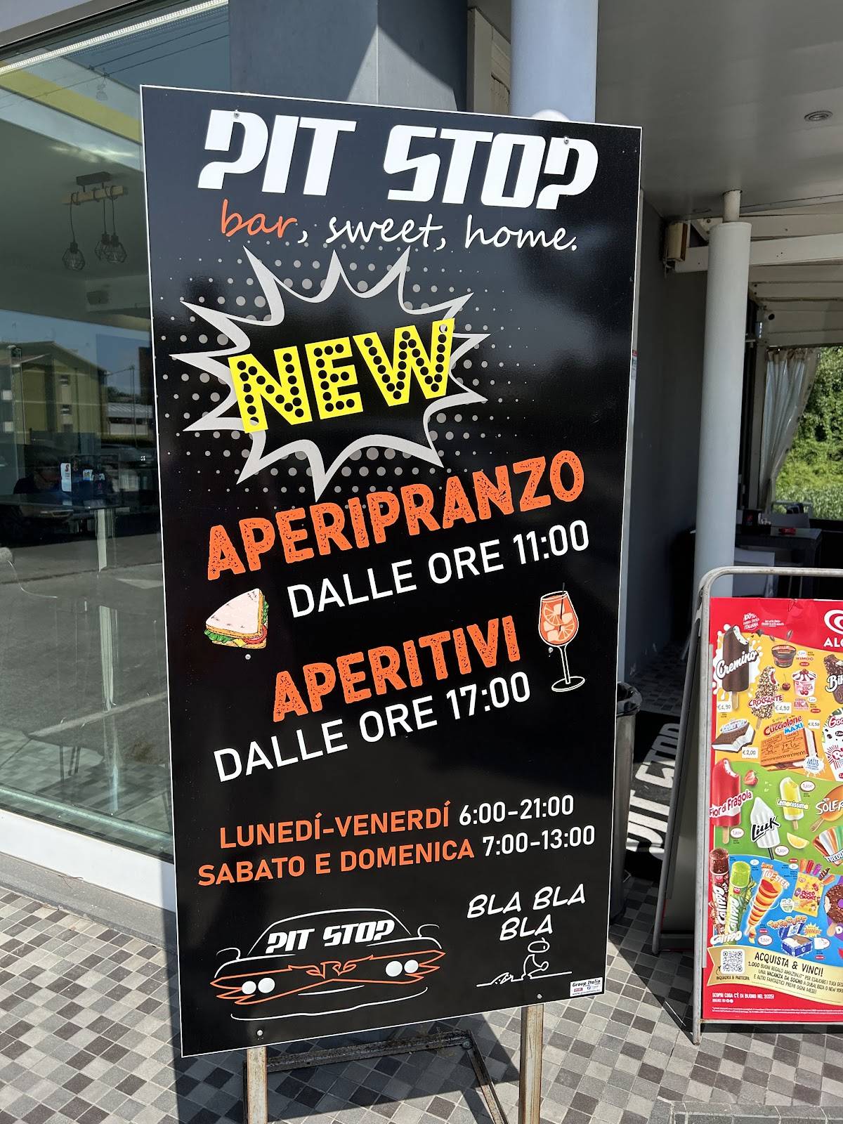 Pit Stop Bar меню
