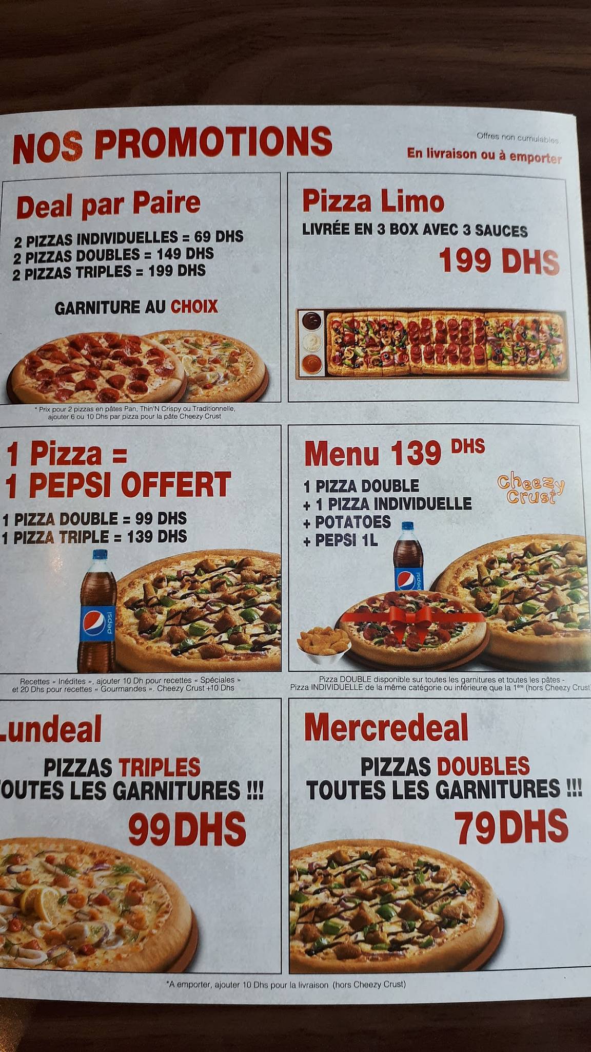 Pizzahut меню
