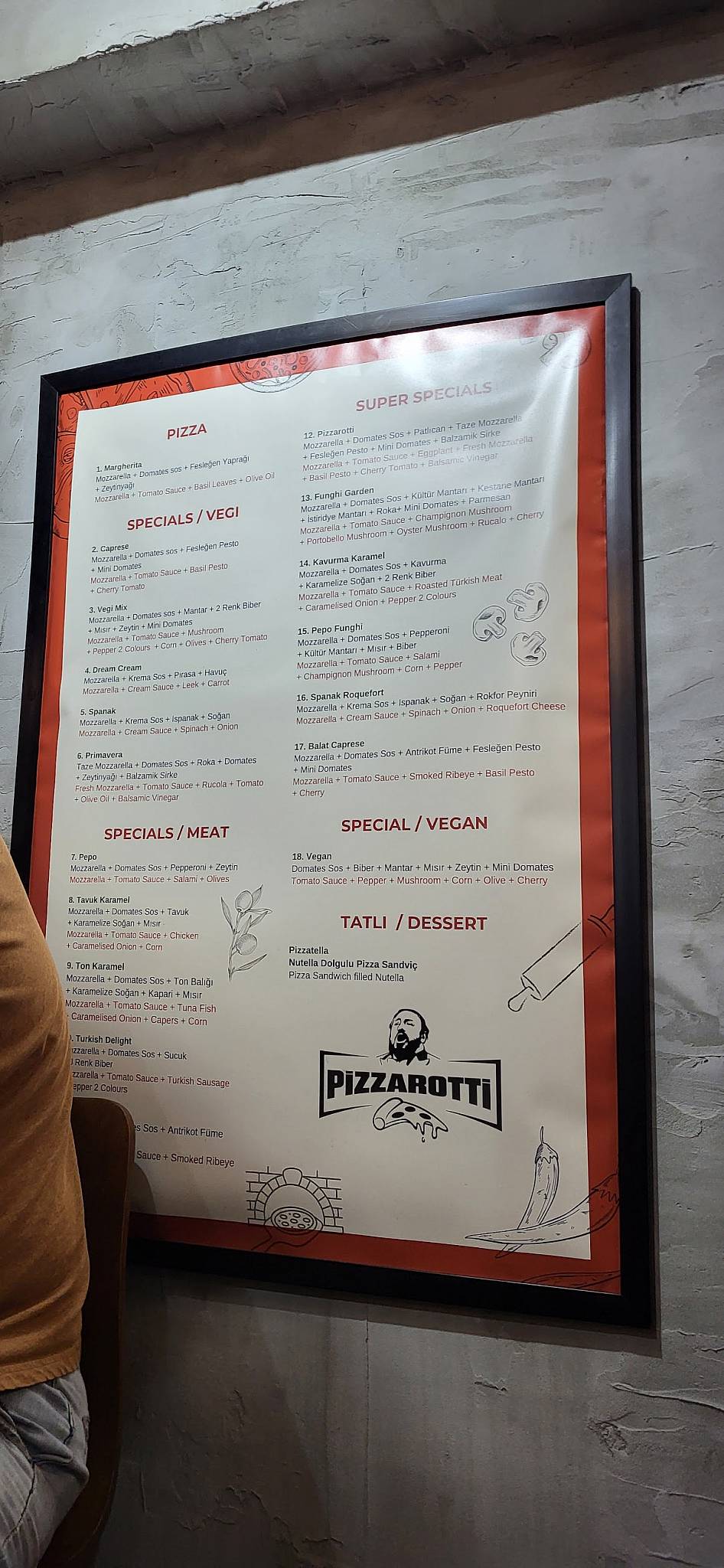 Pizzarotti меню
