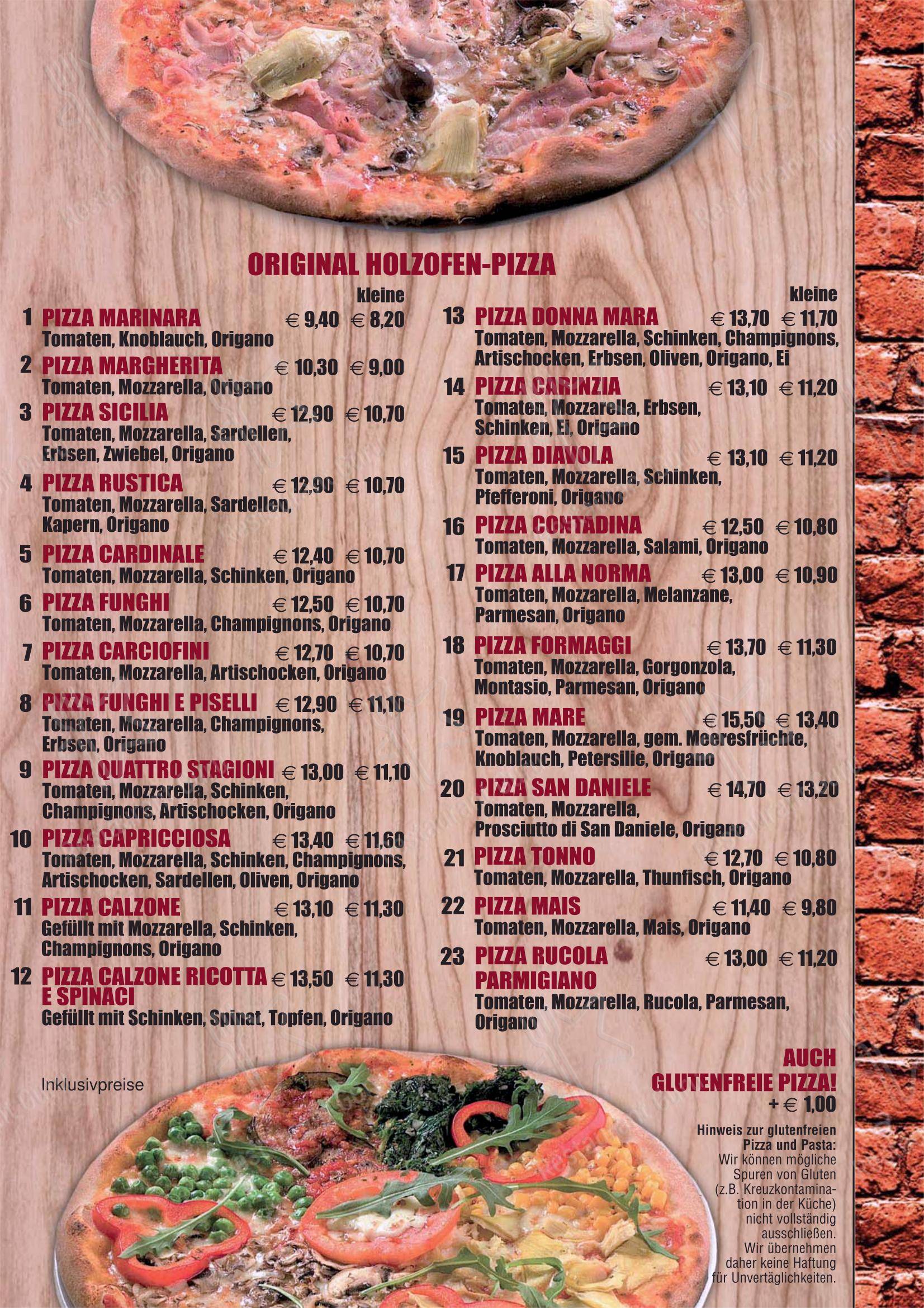 Pizzeria Caputo в Фёлькермаркте - Меню напитков