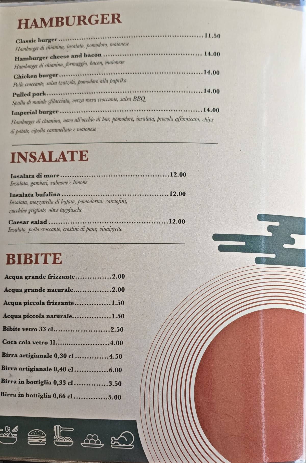 Spizzala меню
