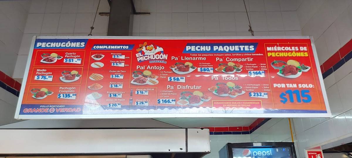 Pollo Pechugón Gonzalo меню
