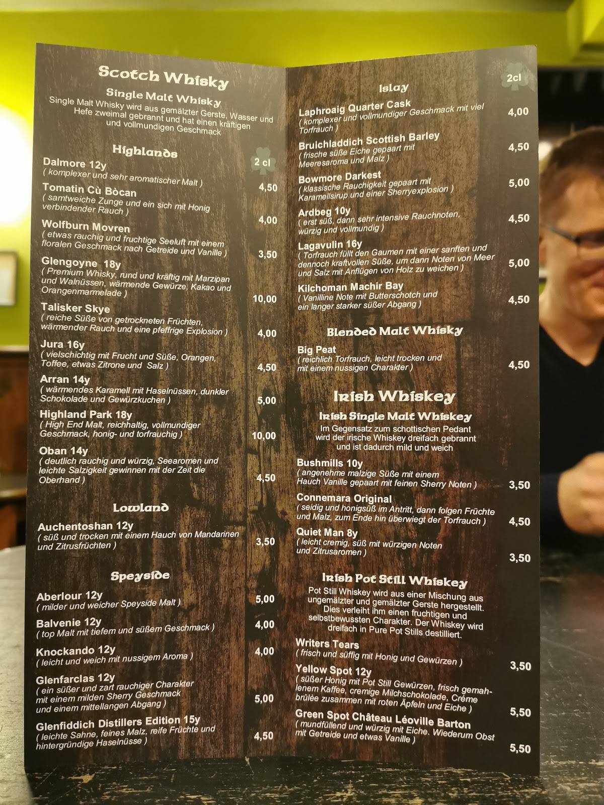 Pub Mambo No. One - Rostock меню