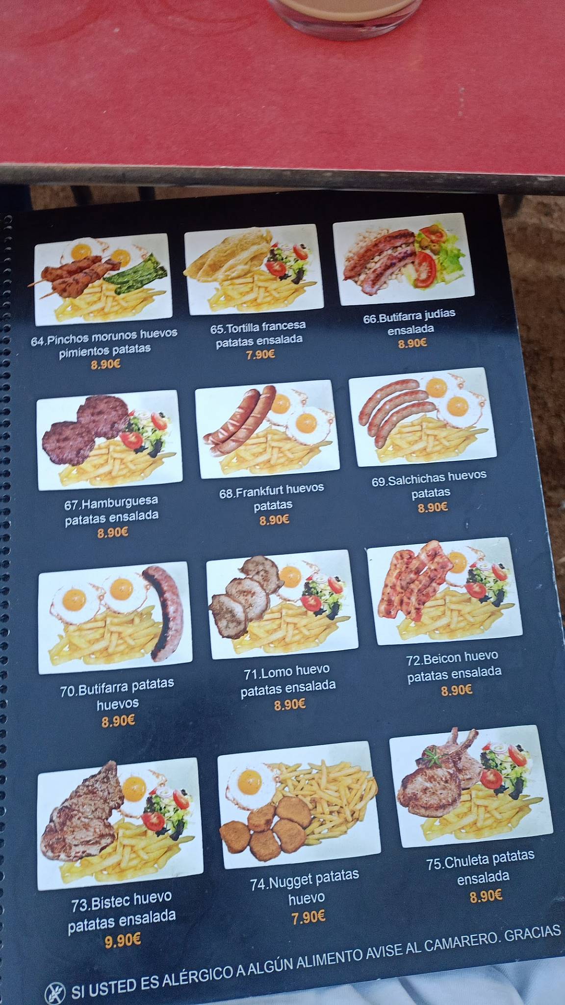 Bar Dinàmic меню