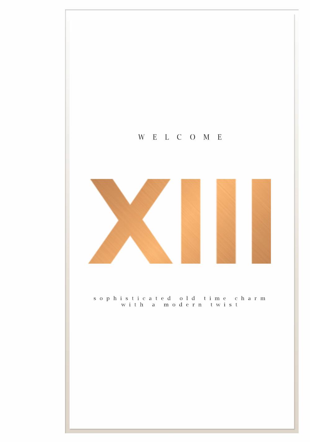 Bar XIII меню