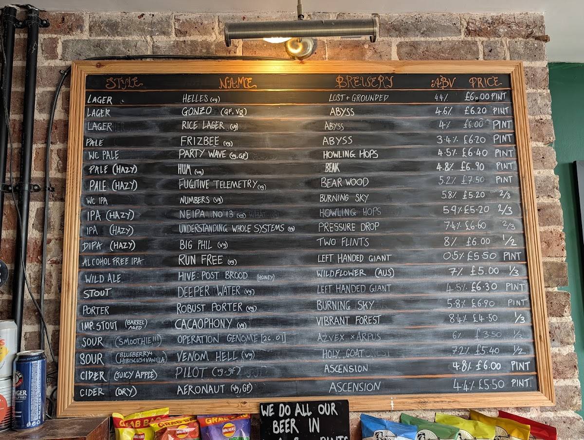 The Rook Taproom меню