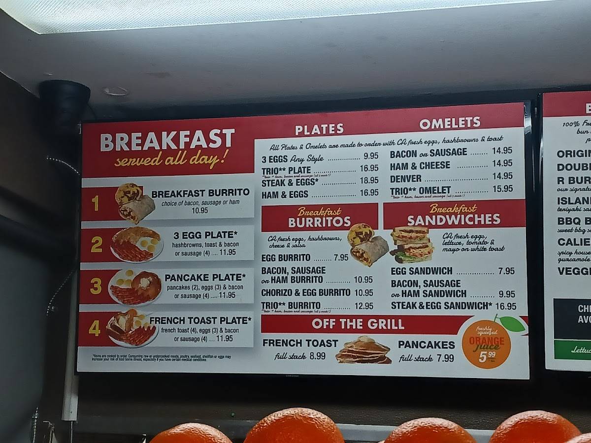 R Burgers меню