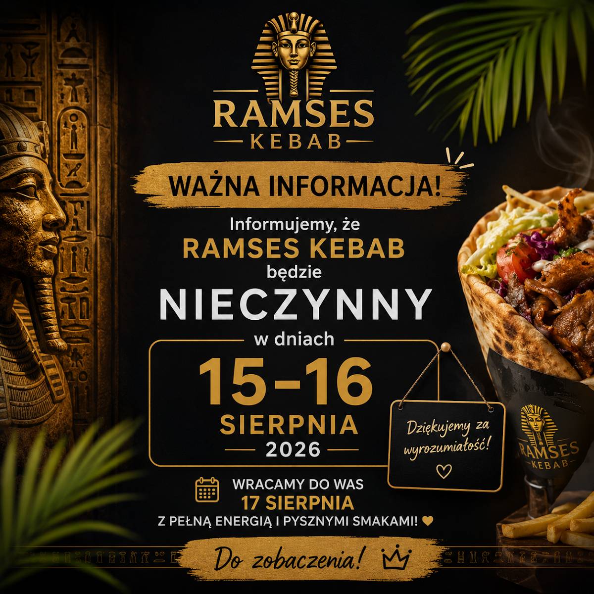 RAMSES kebab меню