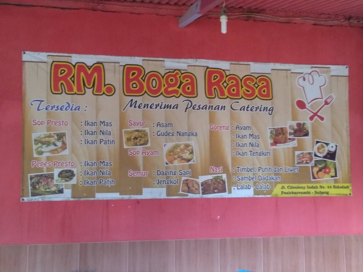 RM. Boga Rasa меню