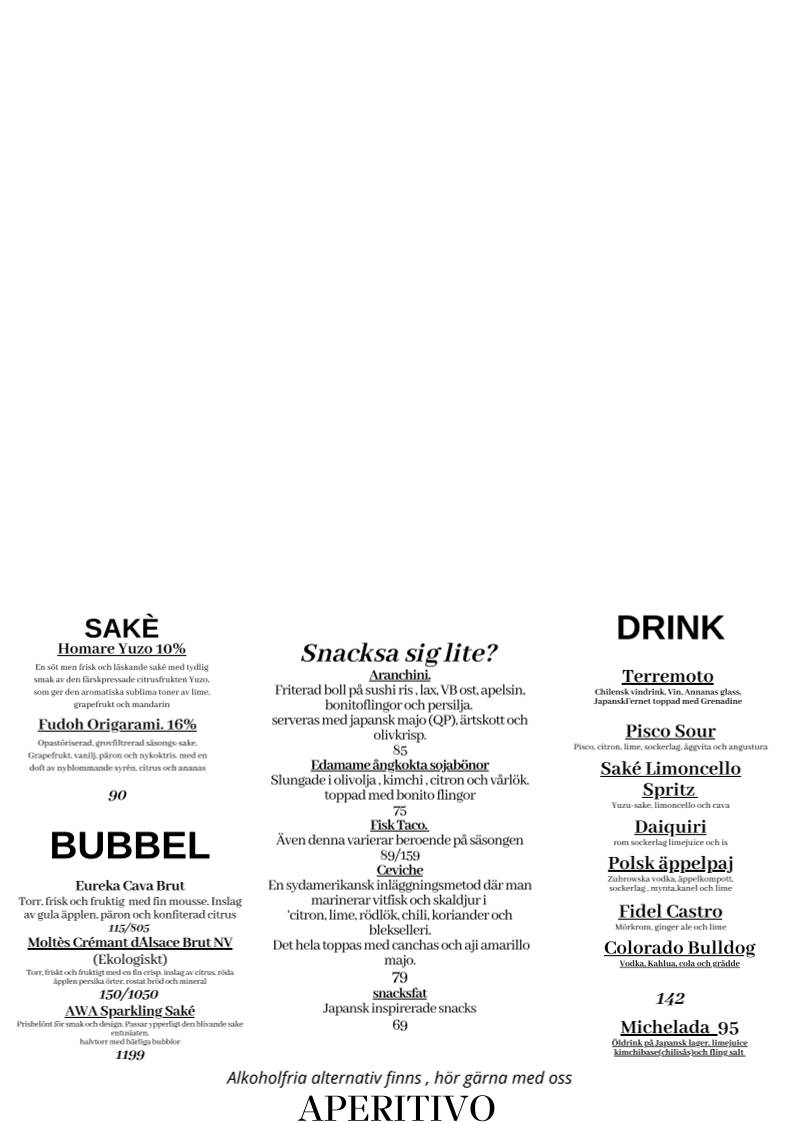 Rå:Bra меню