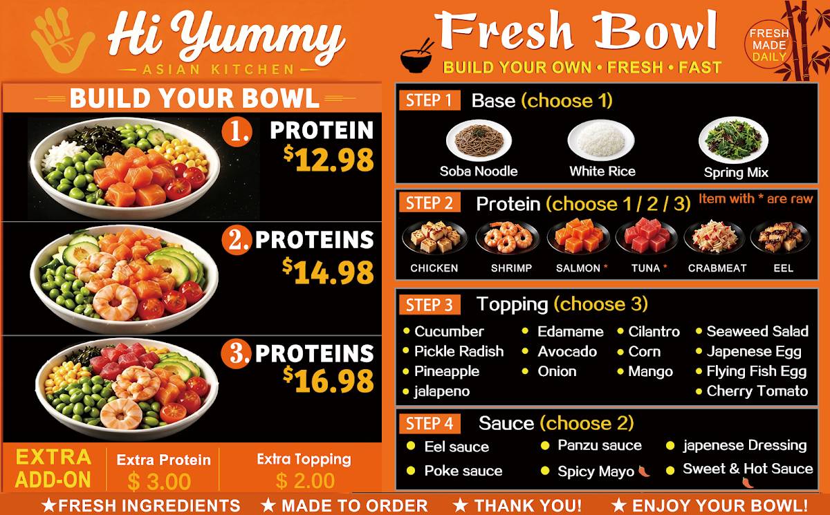 Hi Yummy Asian Kitchen меню