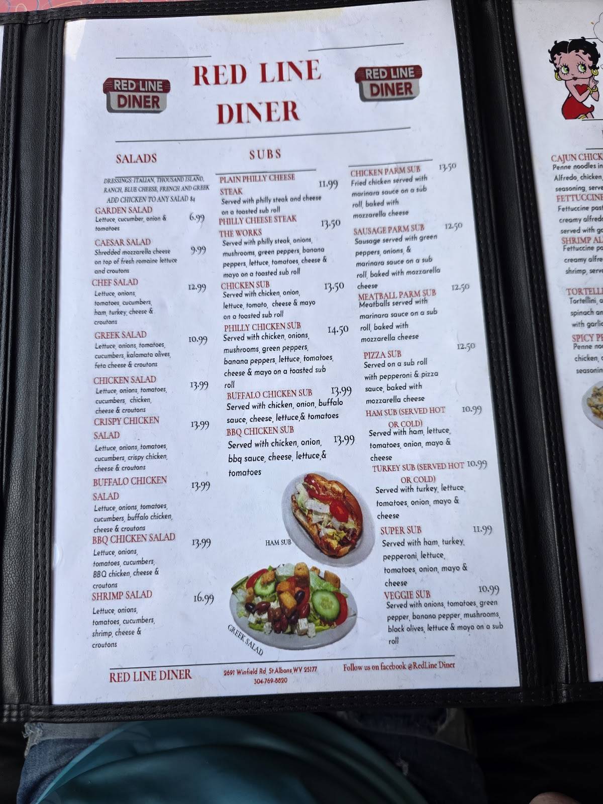 Red Line Diner меню