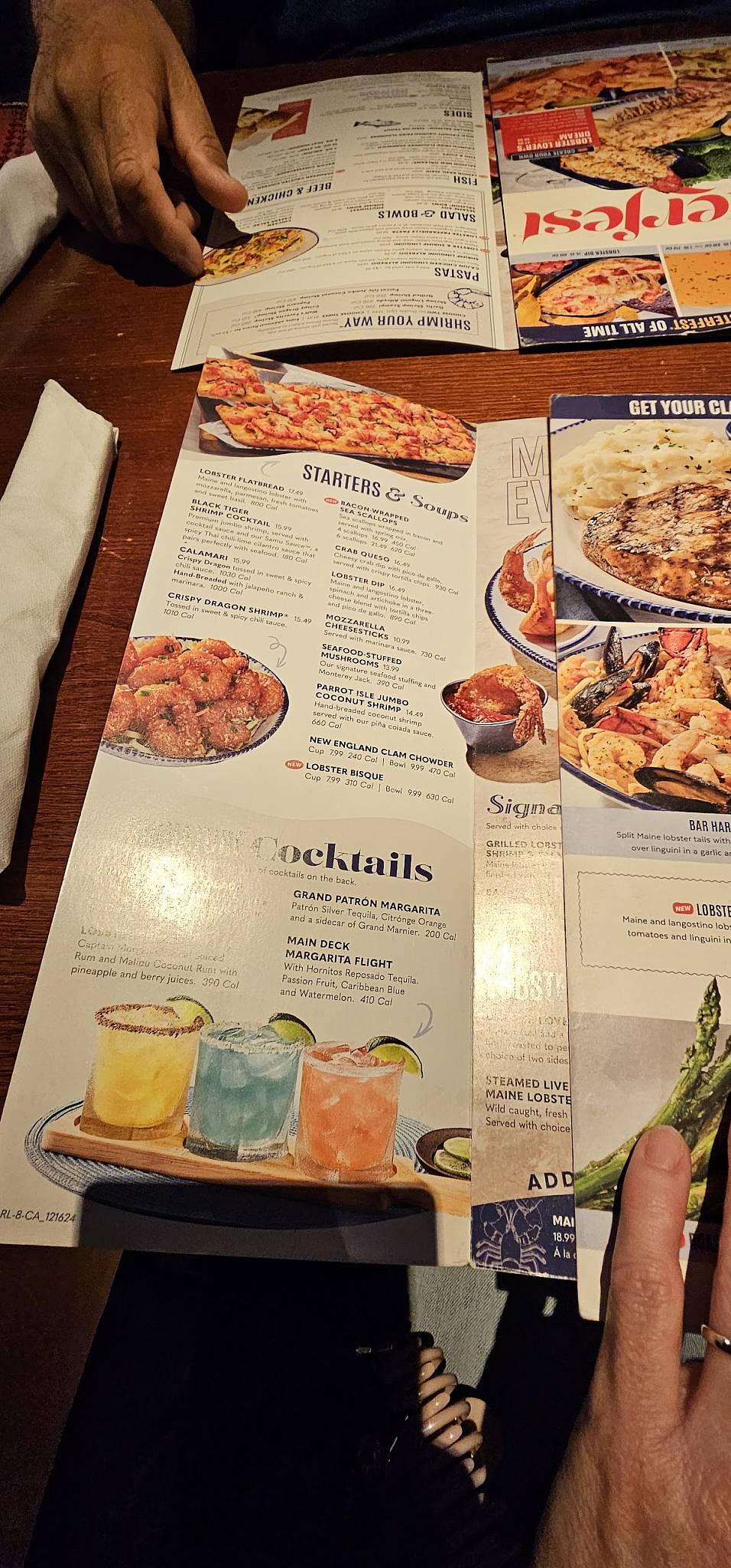 Red Lobster меню