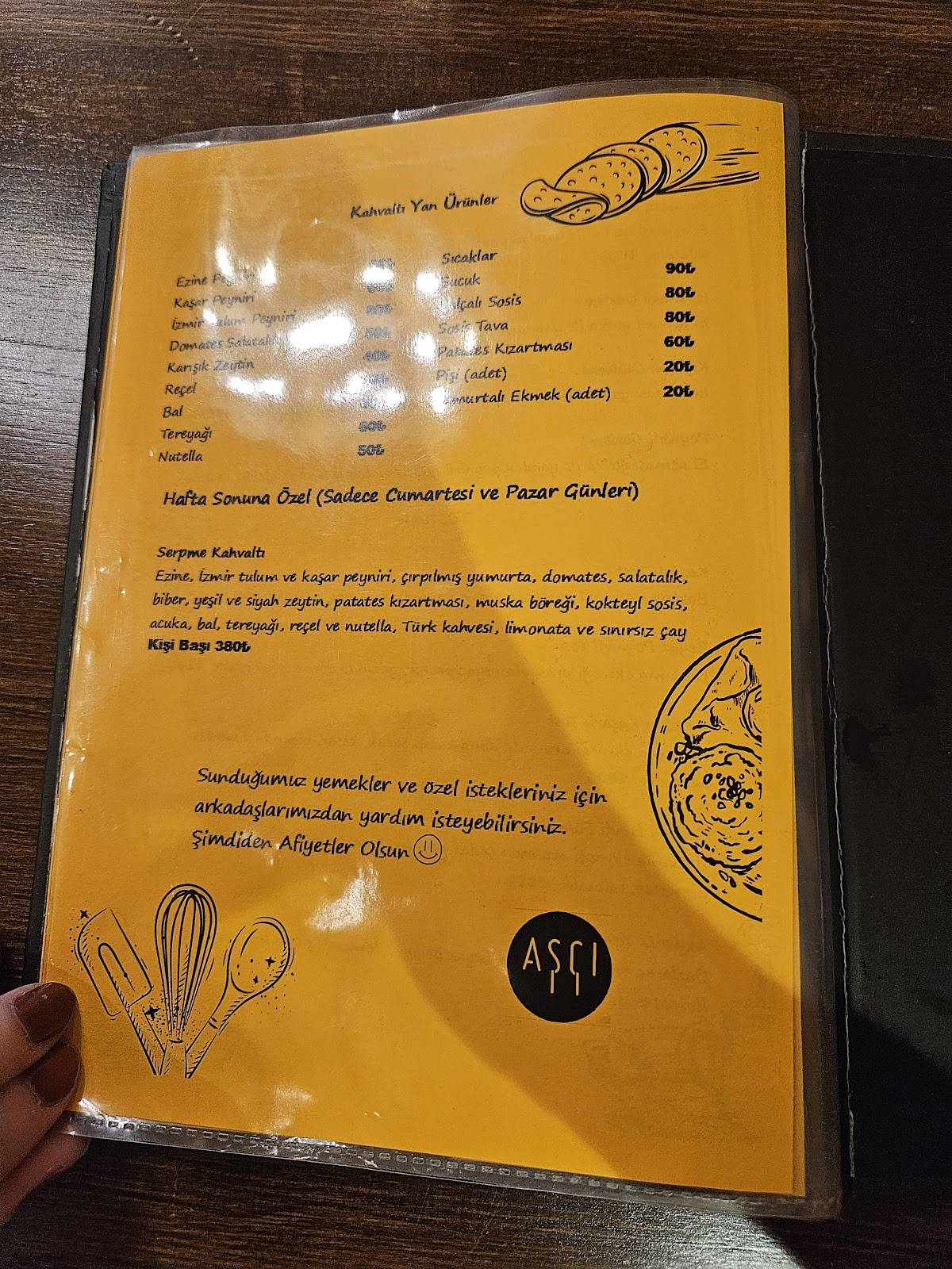 Aşçı Lokantası Ev Yemekleri Kadıköy меню