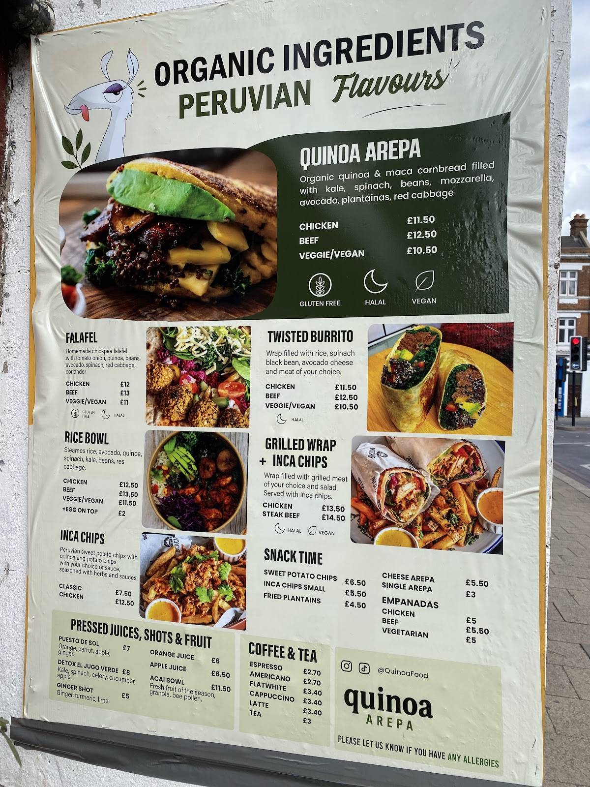 Arepa меню
