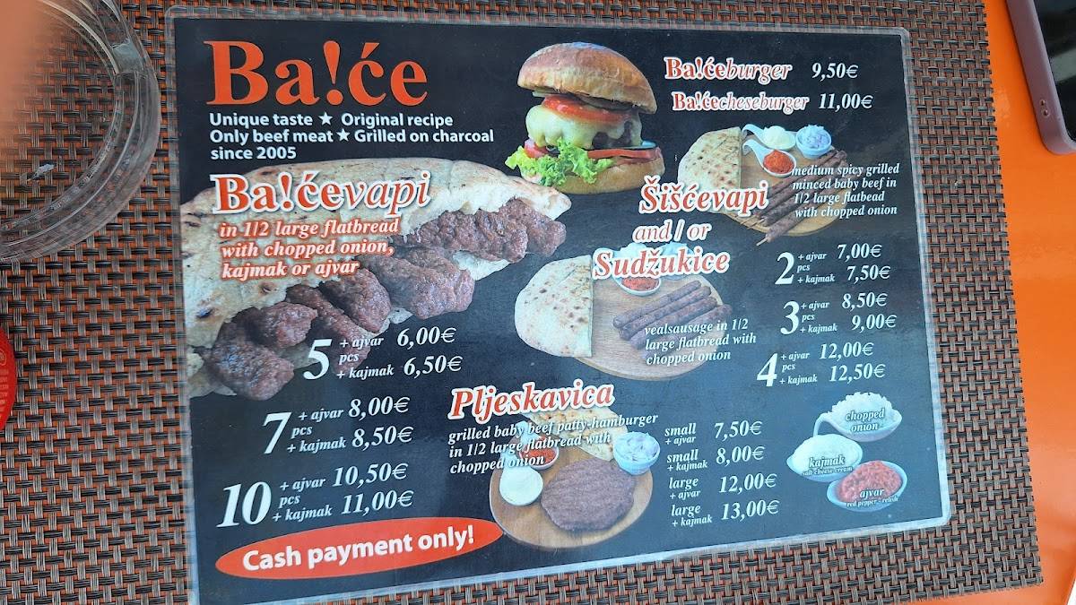 Ba!če меню