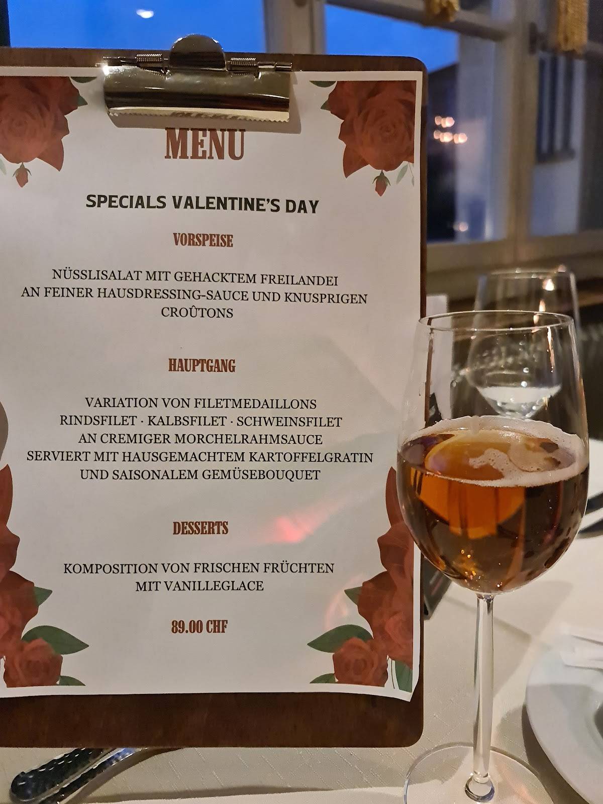 Restaurant Baslerhof Bettingen меню