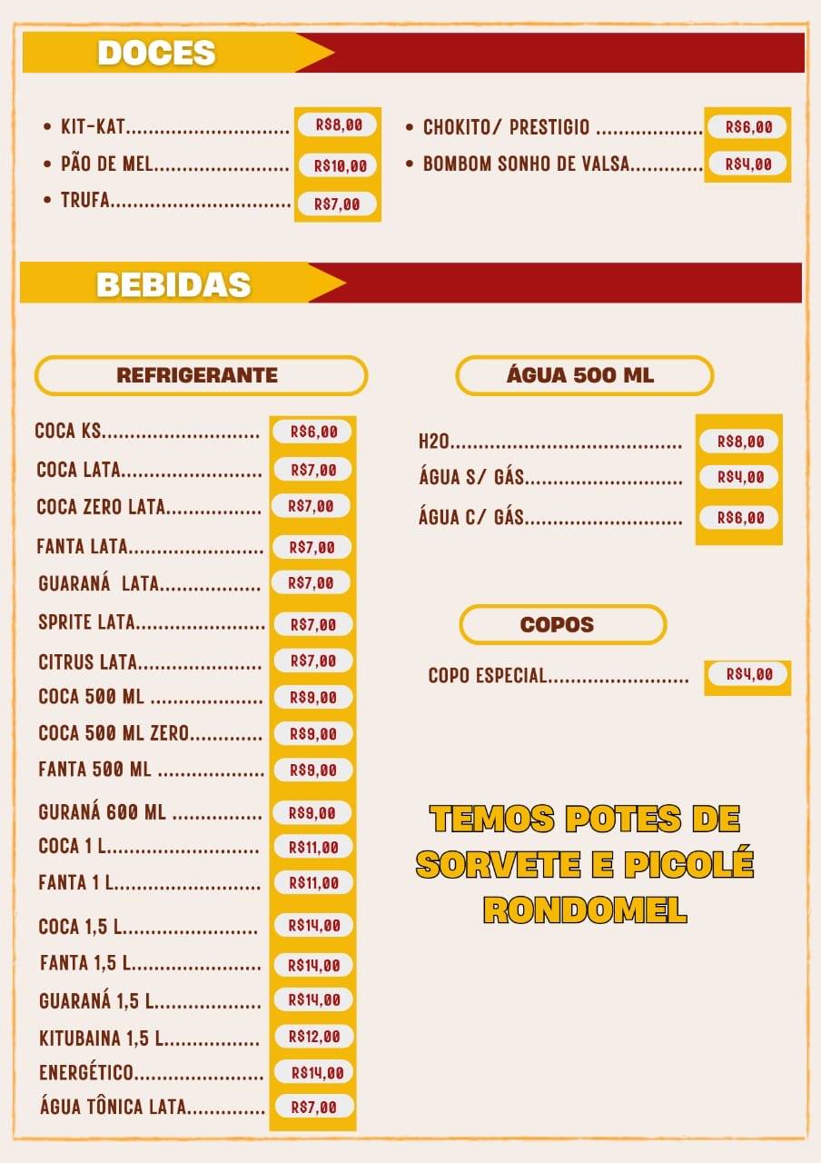 COPA LANCHES & GRELHADOS меню