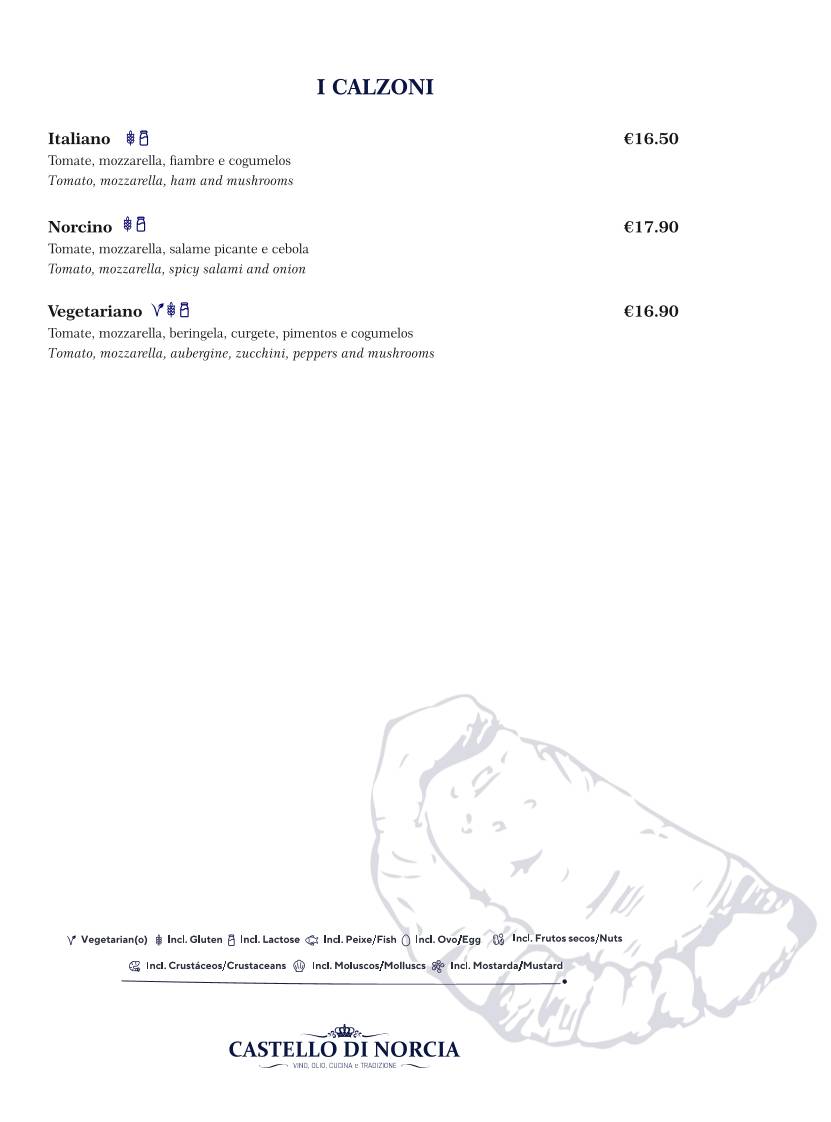 Castello di Norcia - Ristorante Italiano Pizzeria меню
