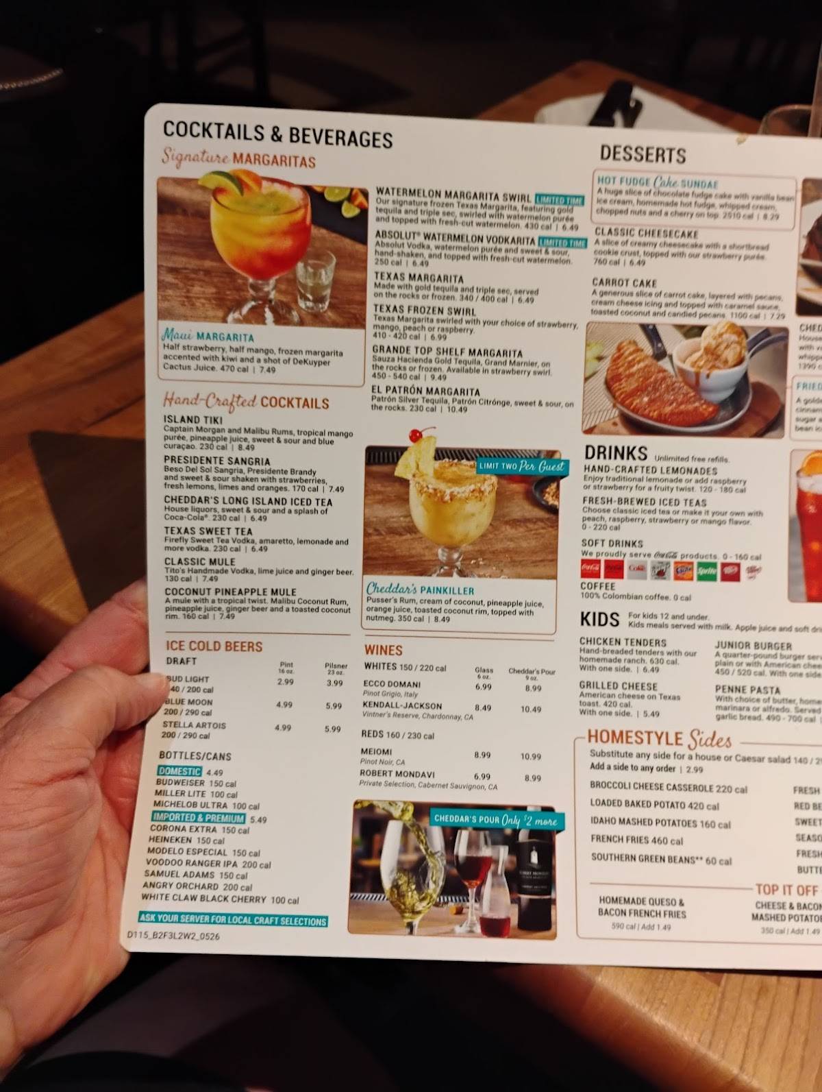 Cheddar's Scratch Kitchen меню