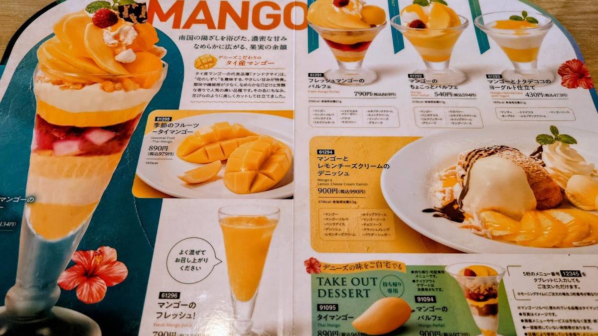Denny's меню