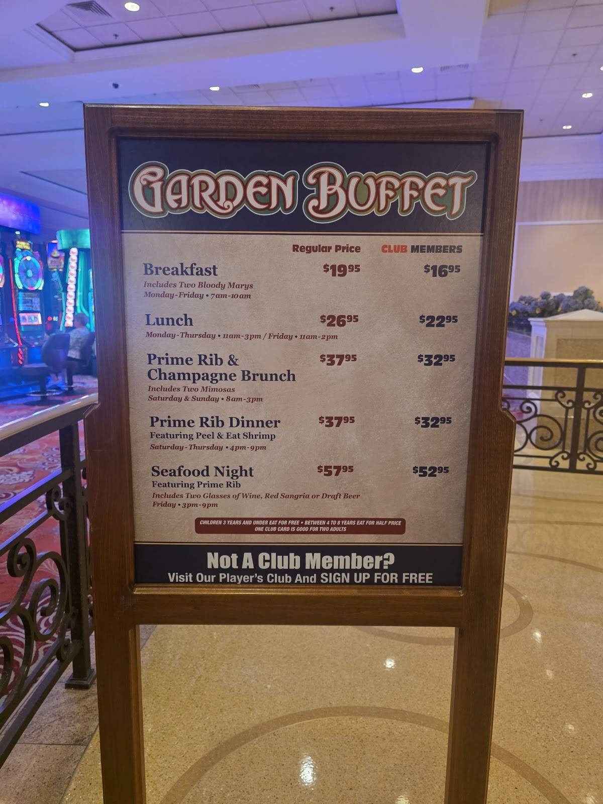 Garden Buffet меню