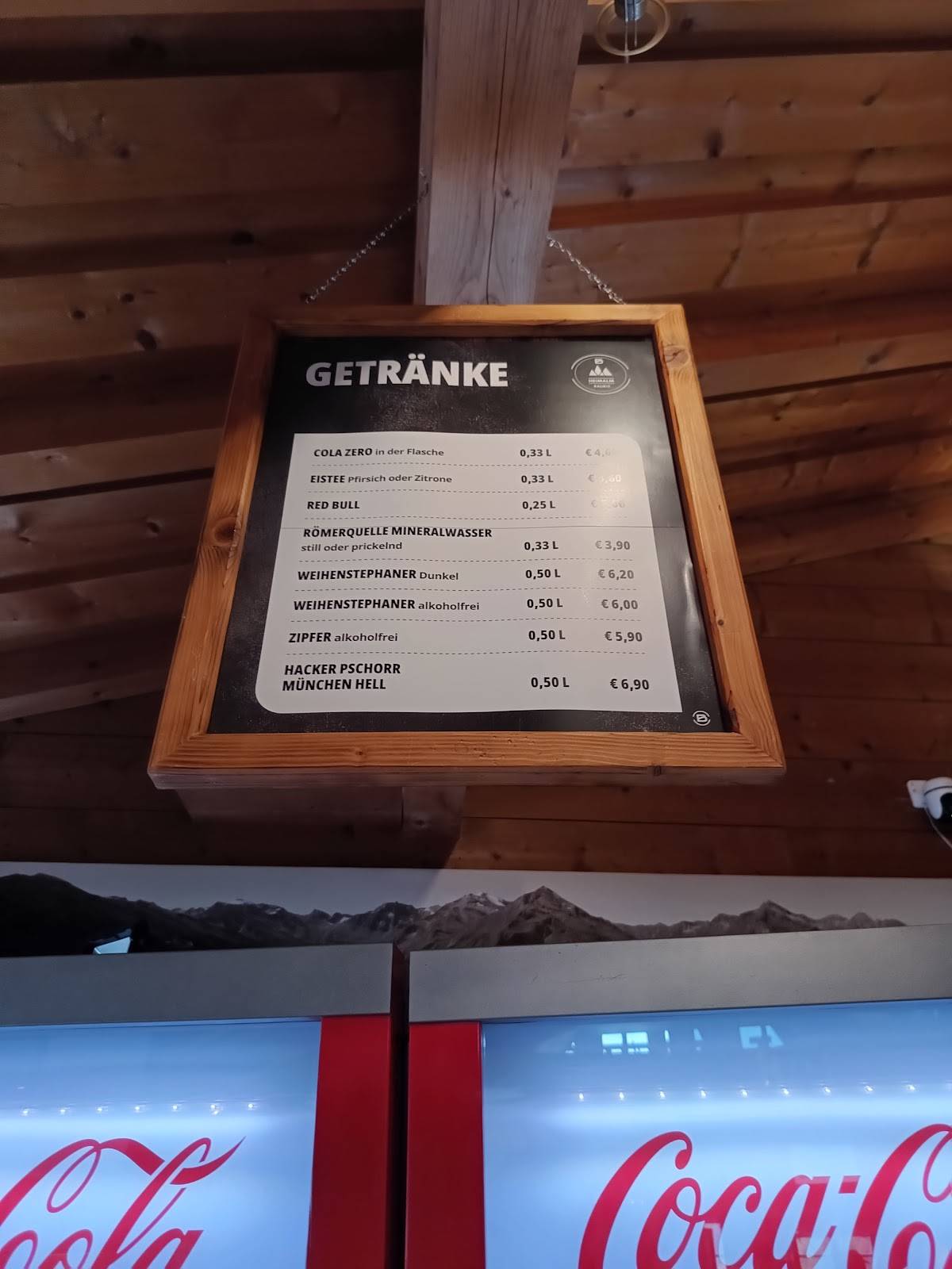 Heimalmhütte меню