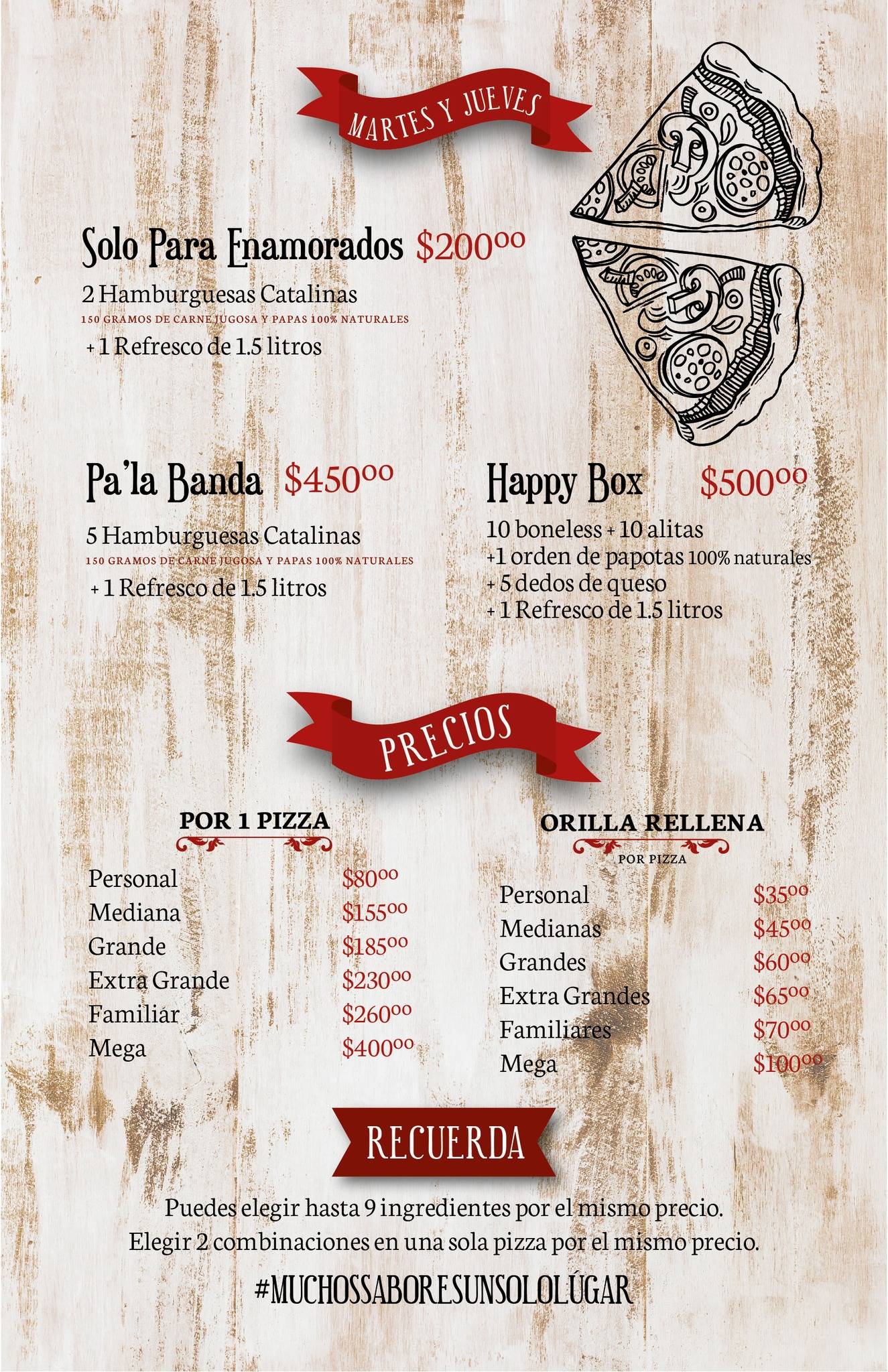 Laferte's Pizza меню