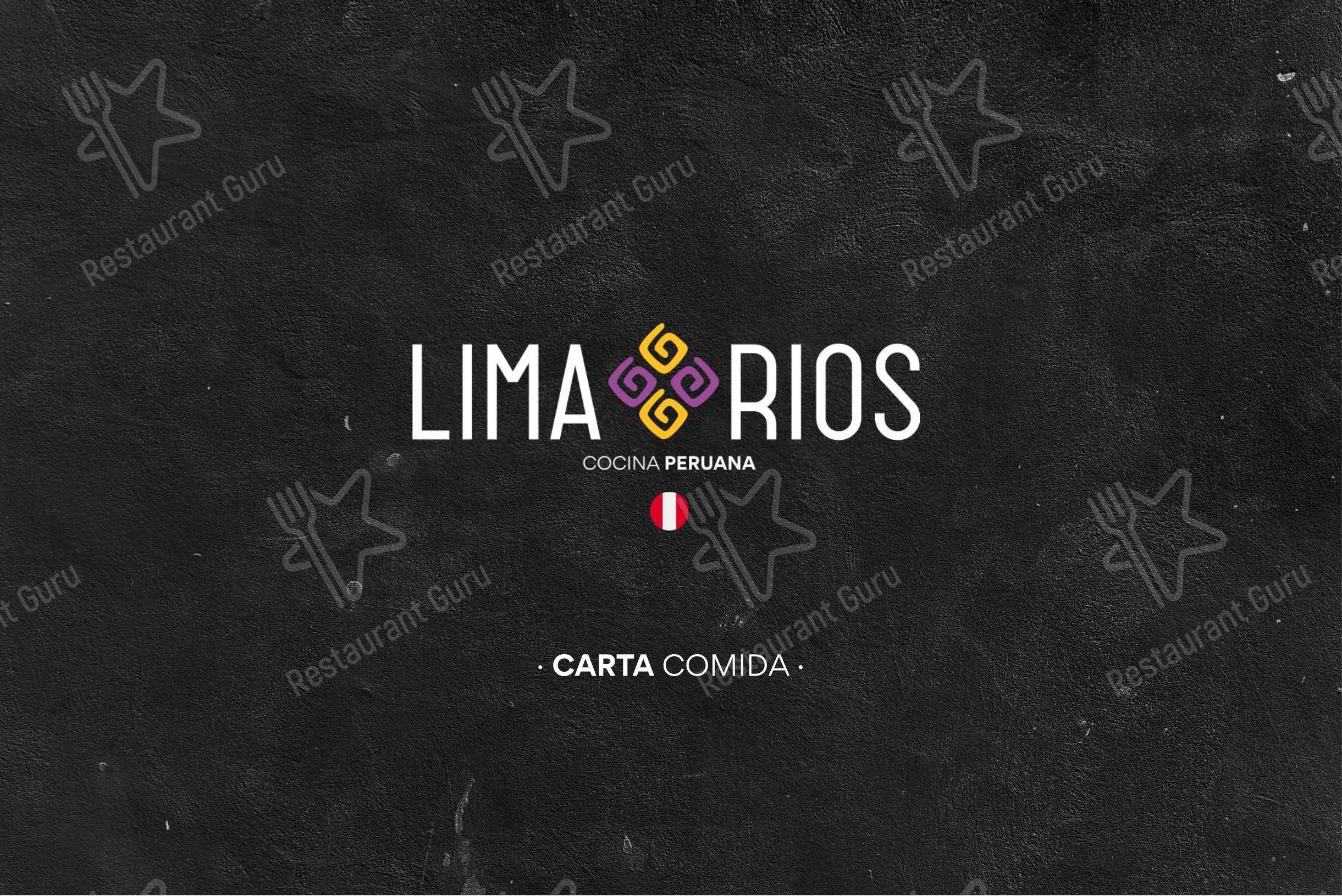 Меню ресторана Restaurant Lima Rios