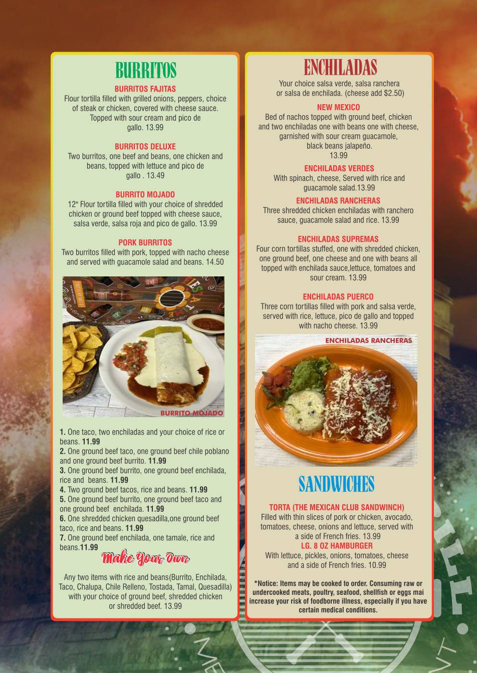 Mesquite Grill меню