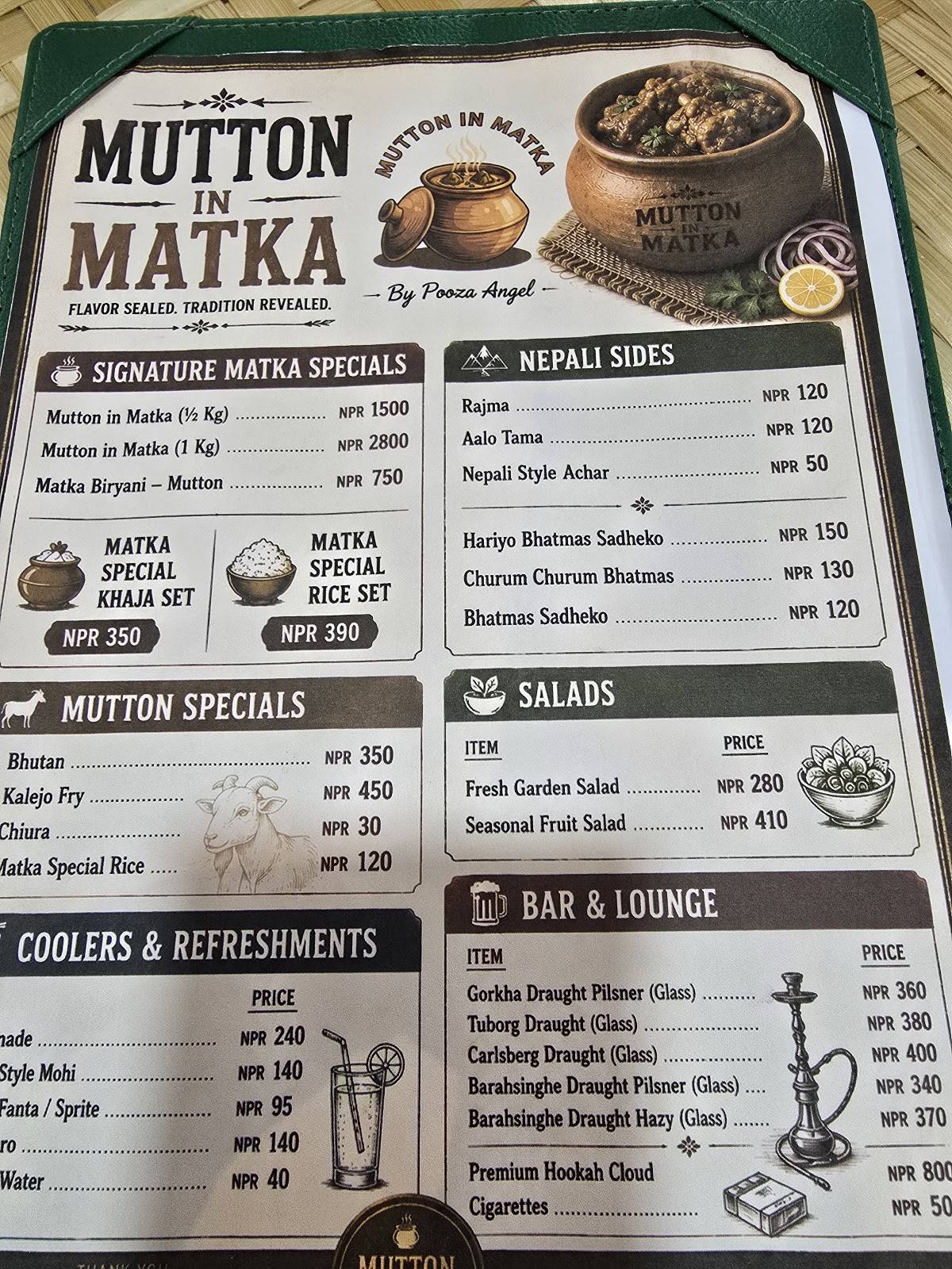 Mutton In Matka меню