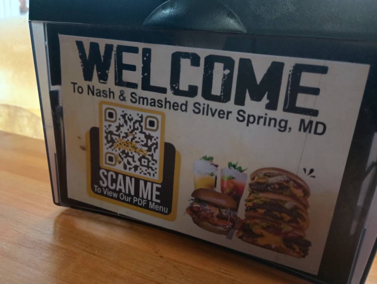 Nash & Smashed меню