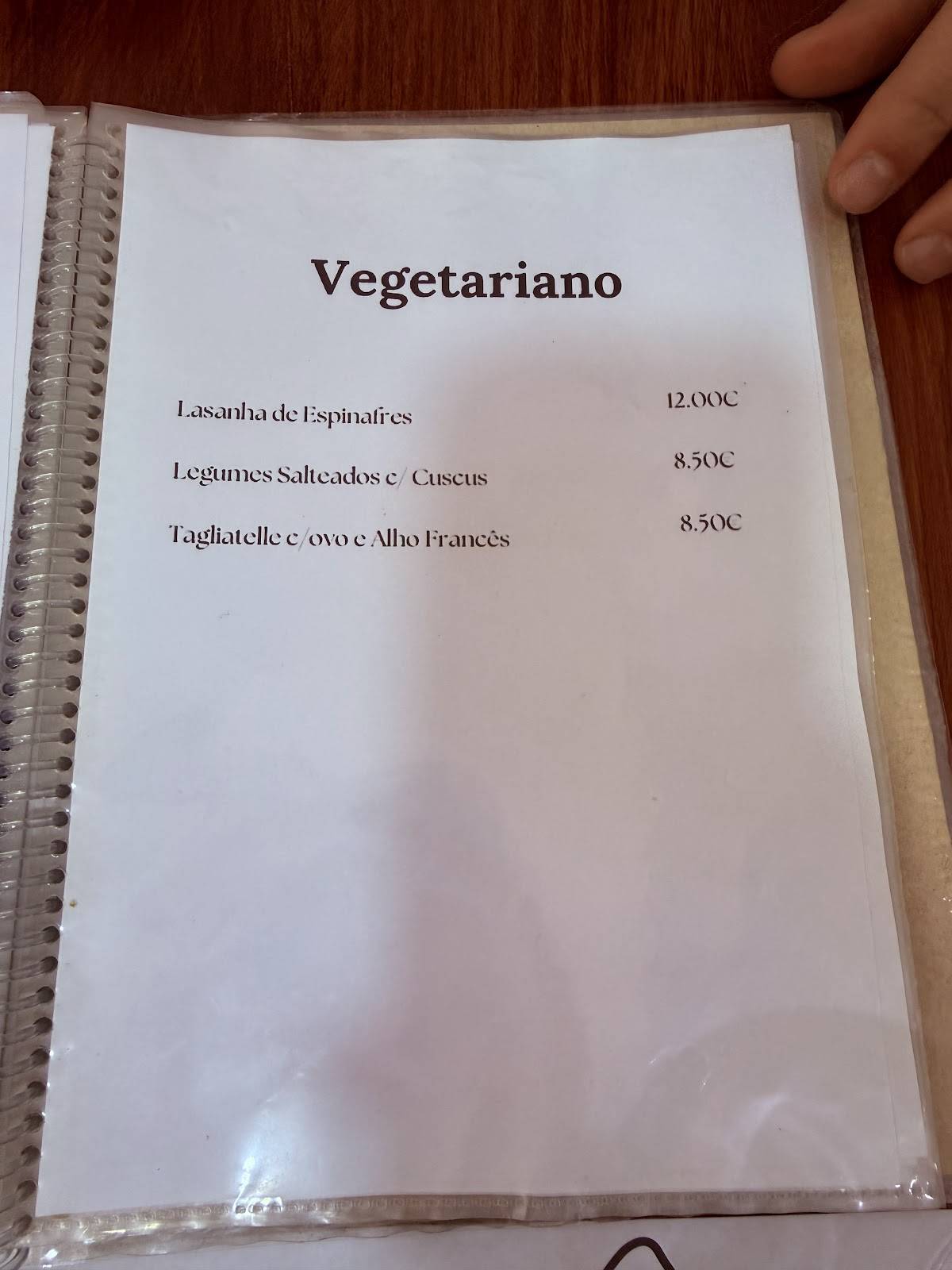 O Branquinho меню