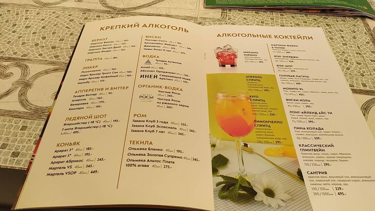 Папаша Беппе меню