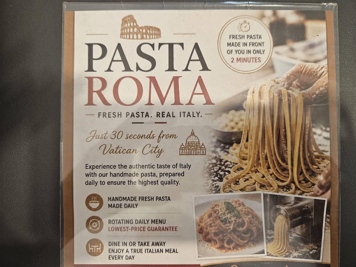 Pasta Roma & pizza меню