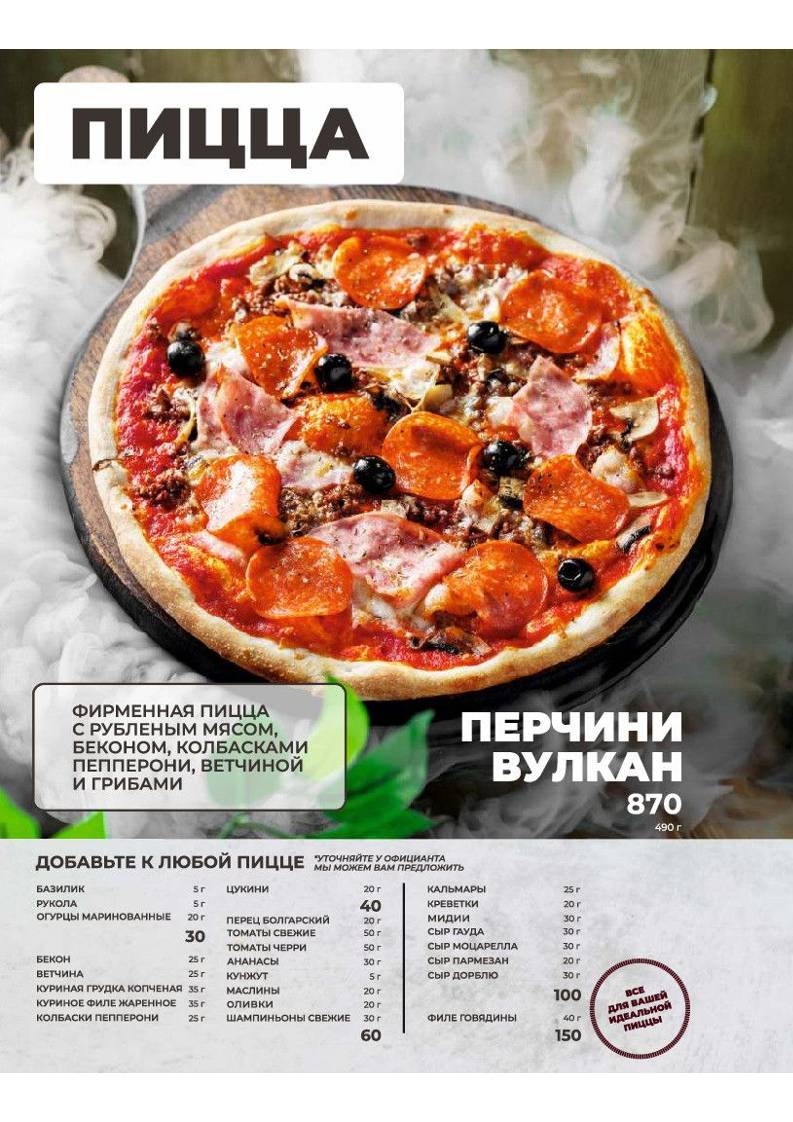 Перчини меню