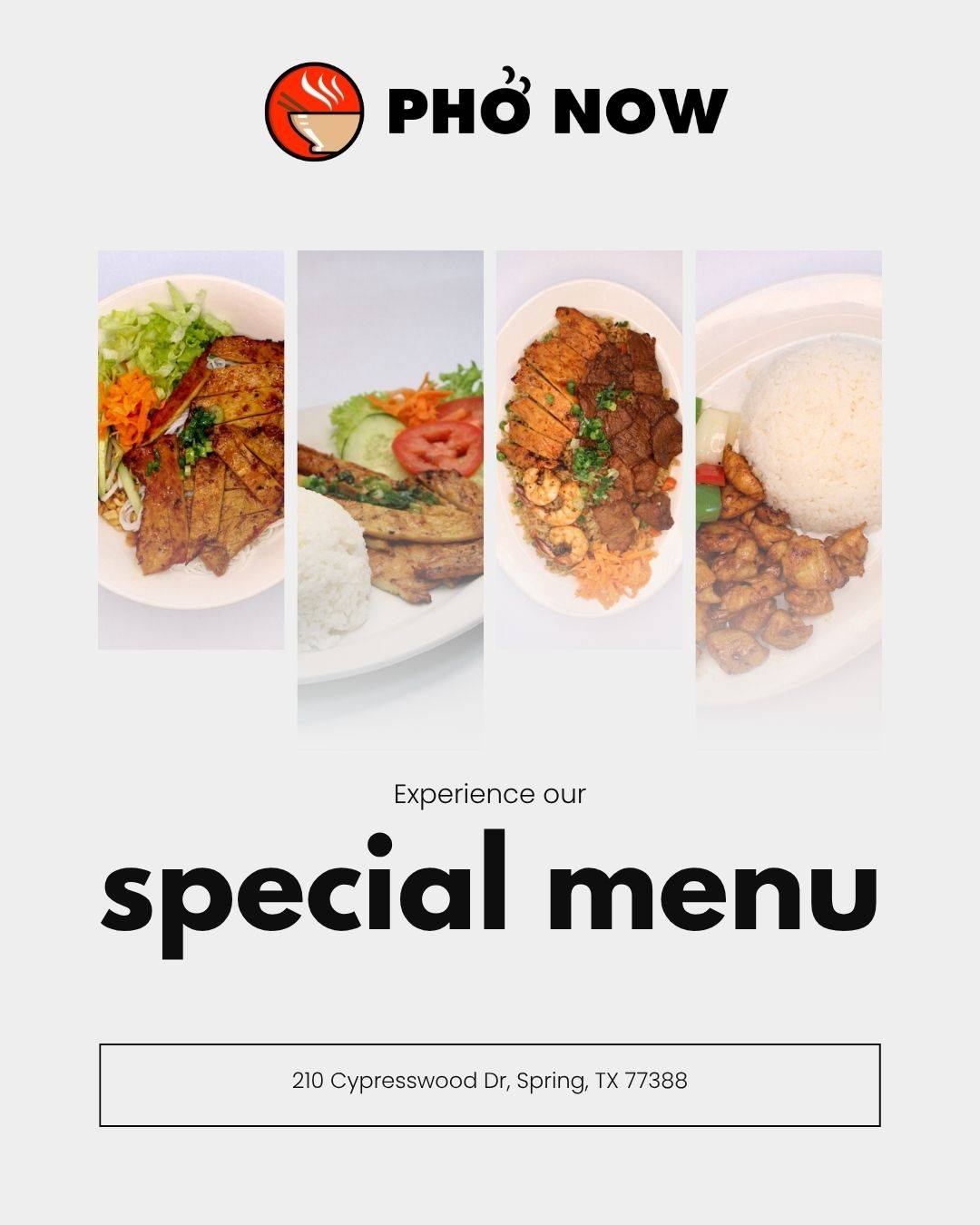 Pho Now меню