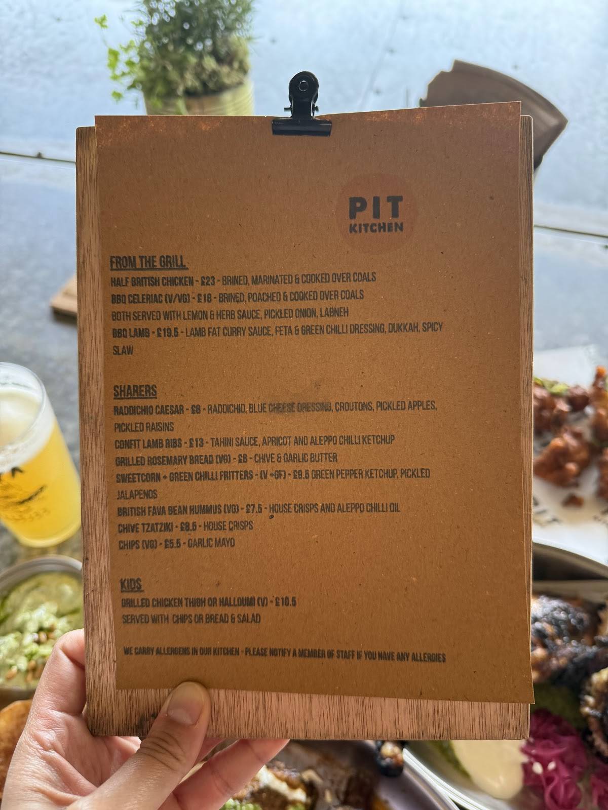 Pit Kitchen меню